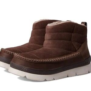 Manitoba Shearling Insulated Puffer Boots for Rain and Snow